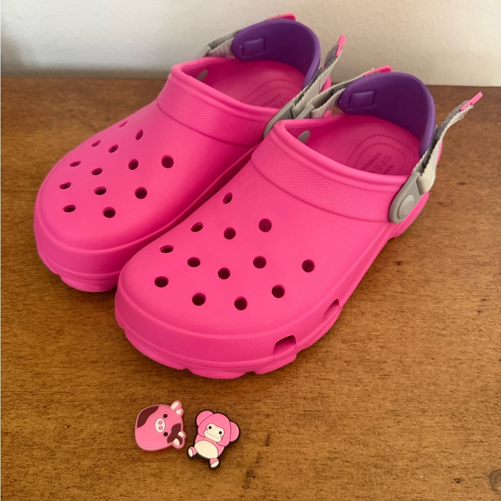 CROCS Kids Shoes in Pink and Purple